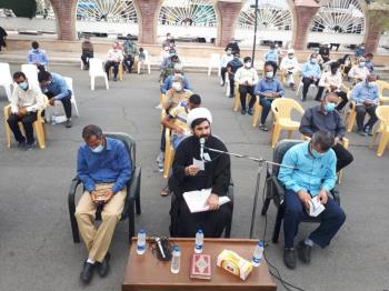 برگزاری دعای عرفه در جیرفت با رعای شیوه نامه های بهداشتی